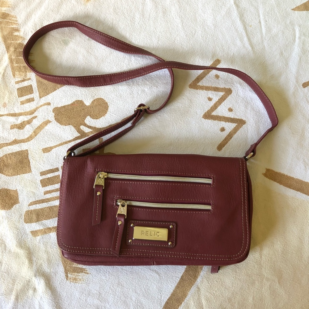 Relic Burgundy Crossbody Bag